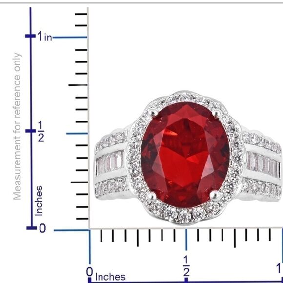Red Glass Ring  - Picture 2 of 8